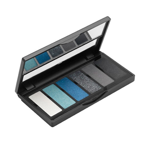 Aden Eyeshadow Palette  01 Black/Blue (6 shades)