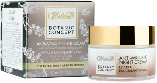 Helia-D Botanic Concept Anti-wrinkle Night Cream With Tokaji Wine Extract And Bakuchiol 50 ml